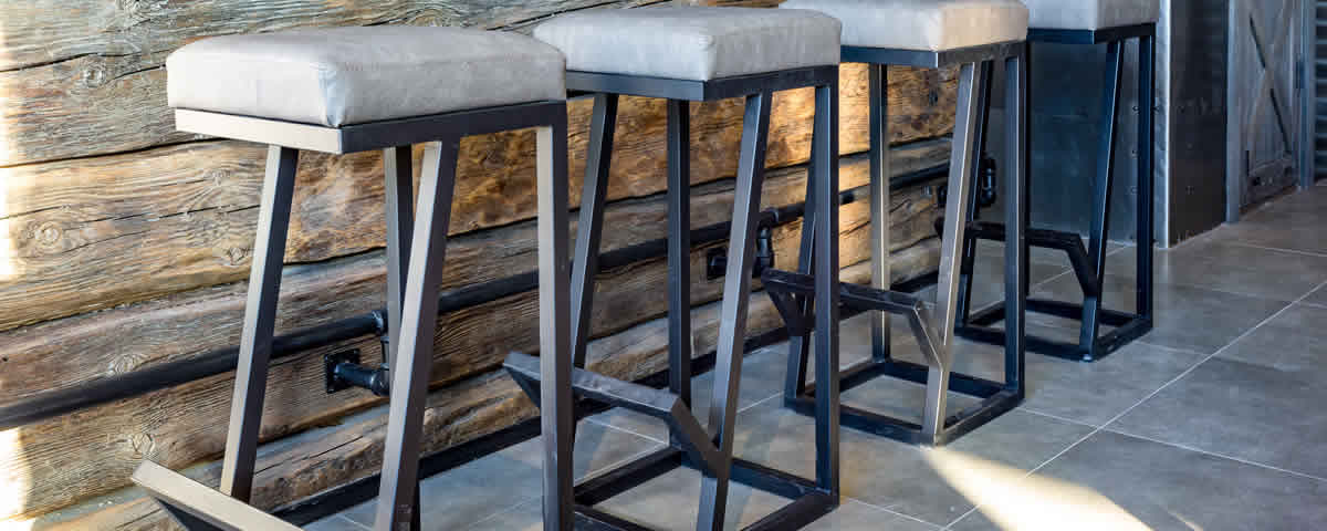 Bespoke cafe and bar metal furniture